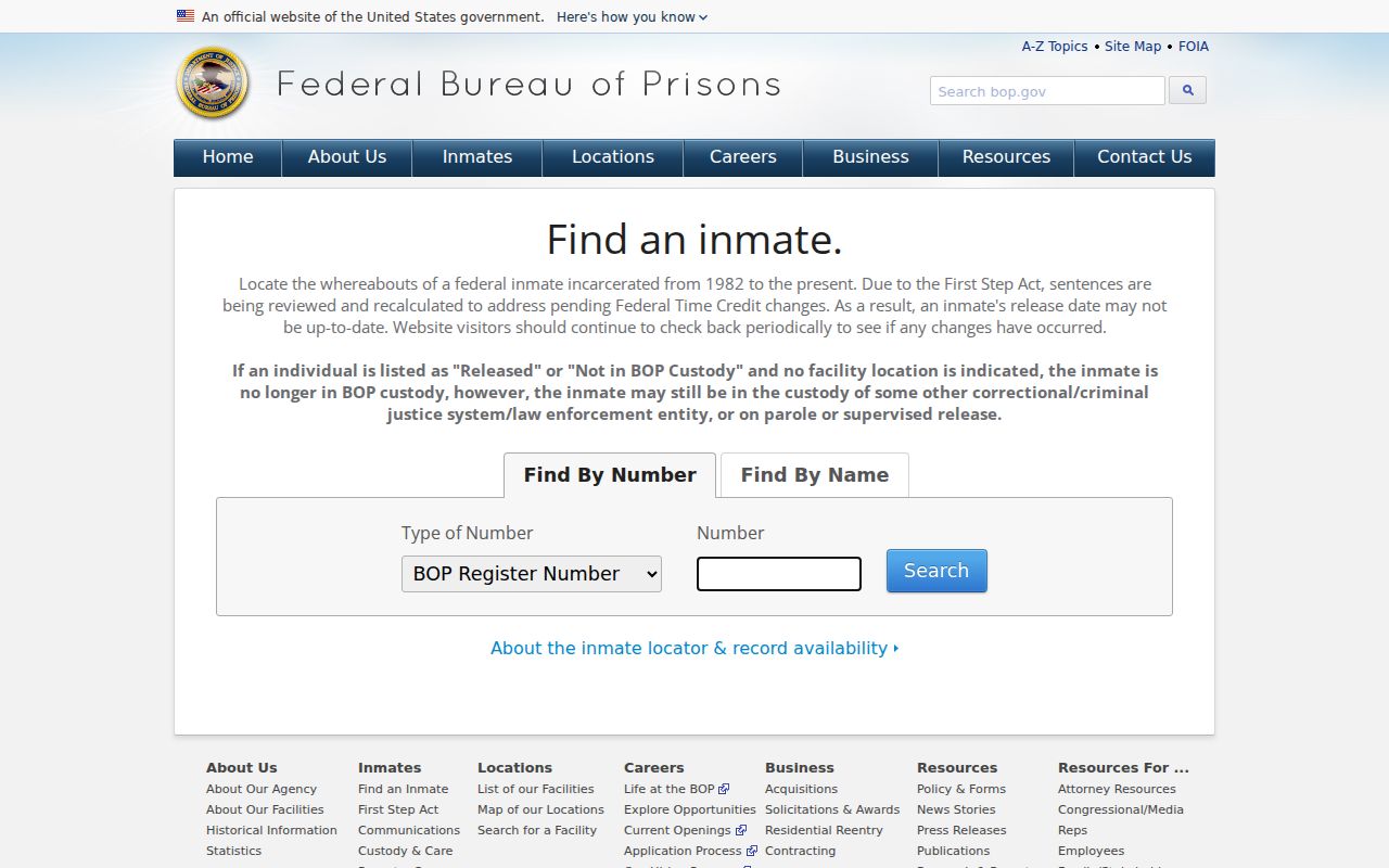 Aiken County arrest search federal inmate locator